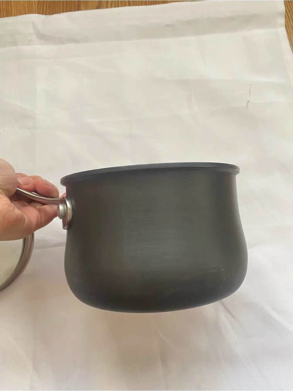 Cuisinart Black Stainless Steel Saucepan with Glass Lid